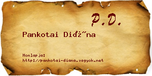 Pankotai Diána névjegykártya